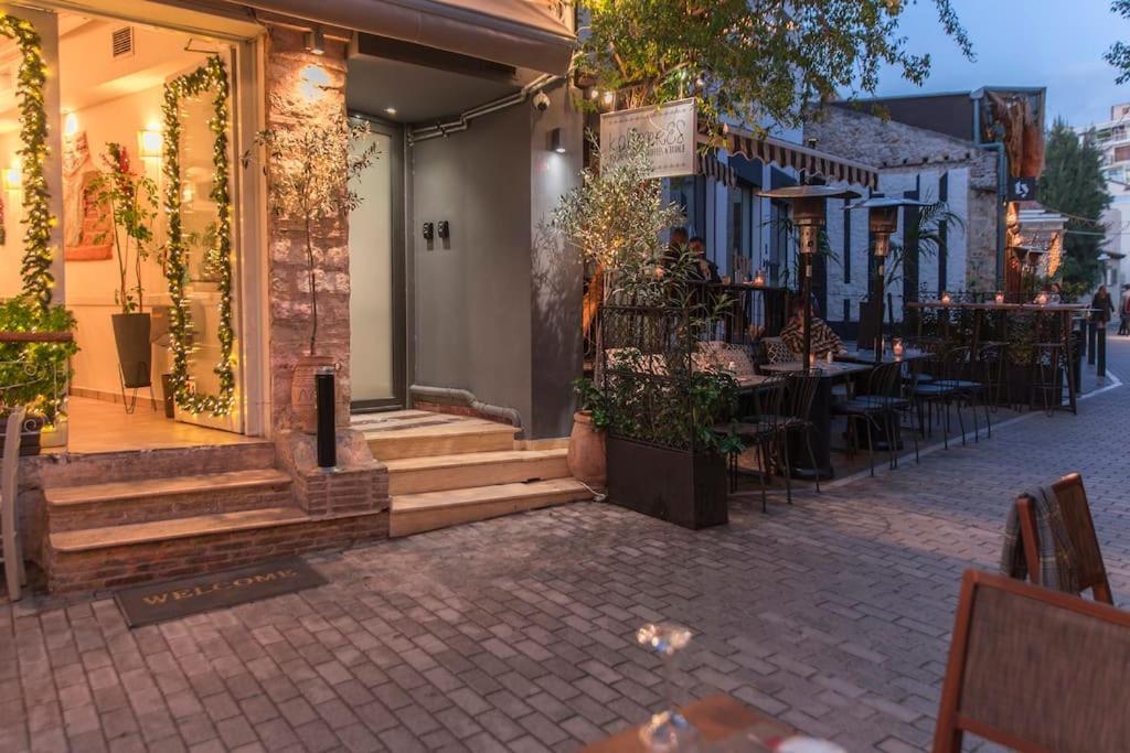 Luxury Acropolis View Apartment-Living Stone Black Pearl Athens Exterior photo